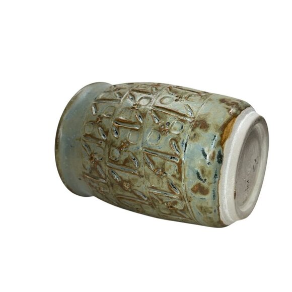 Vintage Unique Hand-Thrown Ceramic Pottery Mug 8 oz. Production Number 10/89 - Picture 7 of 8